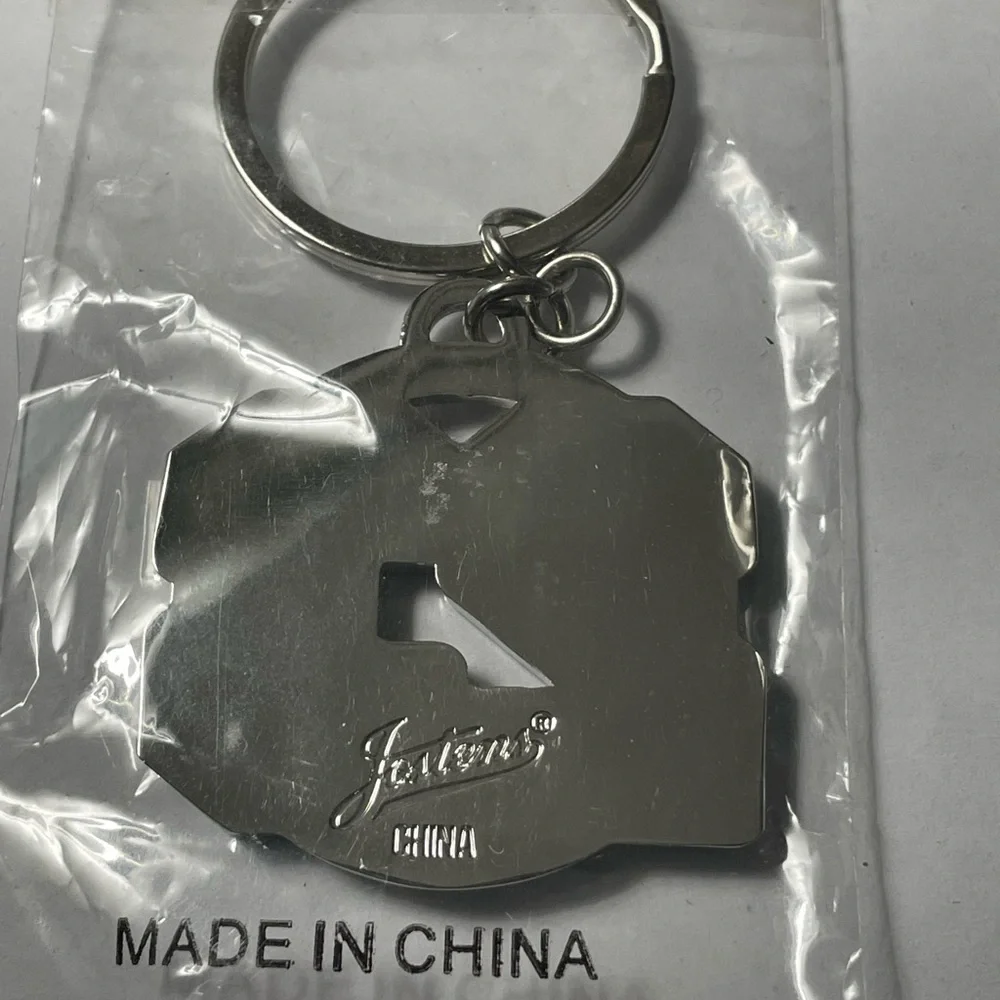 Jostens Silver and Black '23' Keychain Varsity Lettering Style